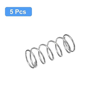 uxcell Compression Spring, 5Pcs 304 Stainless Steel, 11mm OD, 0.8mm Wire Size, 25mm Free Length, Silver Tone - size: 0.8mmx11mmx25mm
