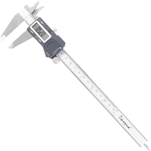 Digital Caliper 8 Inch (0–200mm), Large LCD Electronic Calipers with Inch/Metric Conversion, Stainless Steel Measuring Tool, ±0.03mm Accuracy - size: 8inch
