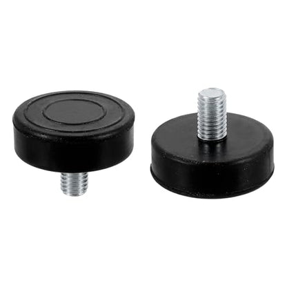 DTGN M10x15x43mm(DxLxOD) Screw on Furniture Glide Leveling Feet - 8Pack - Good for Furniture - Adjustable Thread Furniture Levelers - Black
