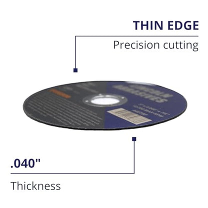 200 Pack 5" Cut-Off Wheels Lincoln Abrasives .040" Metal & Stainless Steel - style: 5" x .040"