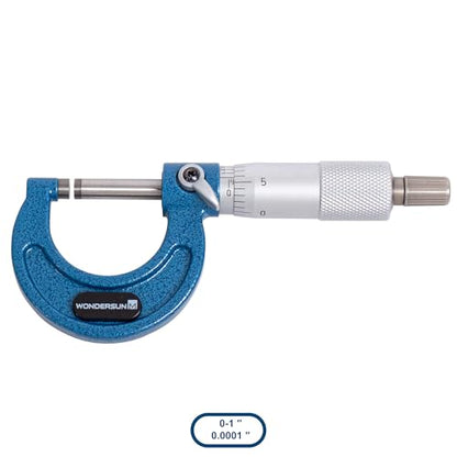 6 Pcs Outside Micrometer Set, Professional Precision Machinist Tool, 0-1"/1-2"/2-3"/3-4"/4-5"/5-6" Measuring Range, 0.0001" Graduation, Professional Accuracy for Metalworking & Engineering - size: 6-piece Set (0-1"/1-2"/2-3"/3-4"/4-5"/5-6" Range)