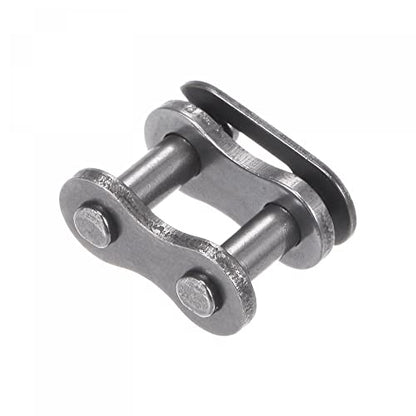 uxcell 16Pcs #25 Chain Master Connector Link Roller, 1/4" Pitch Carbon Steel, Standard Connecting Split Links for 04C Chain - size: #25