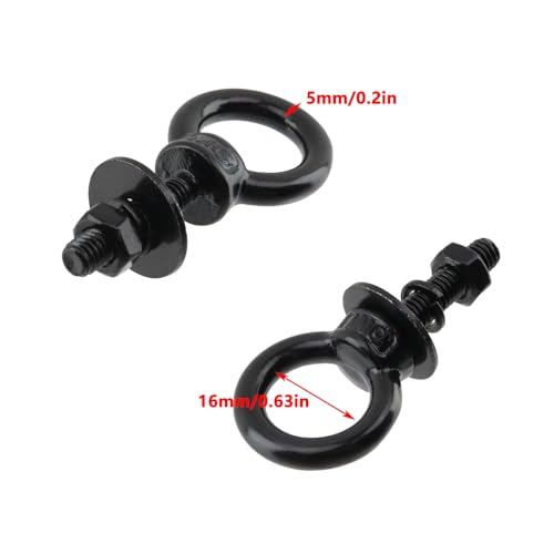 Antrader Lifting Shoulder Eye Bolts,Stainless Steel Eye Bolt,M6 x 25mm - size: M6 x 25mm