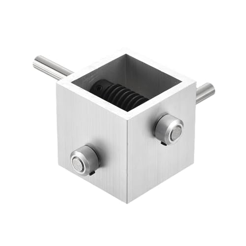 uxcell Gear Box 90 Degree Right Angle Worm Gearbox 1:20 Reduction Gearbox 1 Module 20 Teeth Worm Gear Aluminum Frame Simple Mechanical DIY Module with 8mm Shaft, 100x100x50mm(LxWxH) - size: 8mm Shaft, style: 1:20 Small