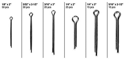 Performance Tool W5206 150-Piece Large Cotter Pin Assortment