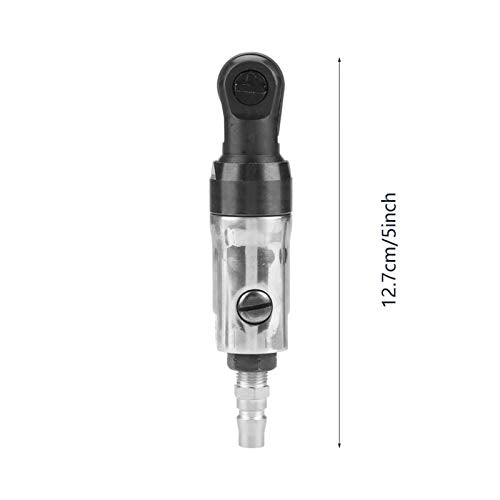 Mini Air Powered Ratchet Wrench, Drive Straight Shank Pneumatic Air Ratchet Wrench Professional Tool(3/8")
