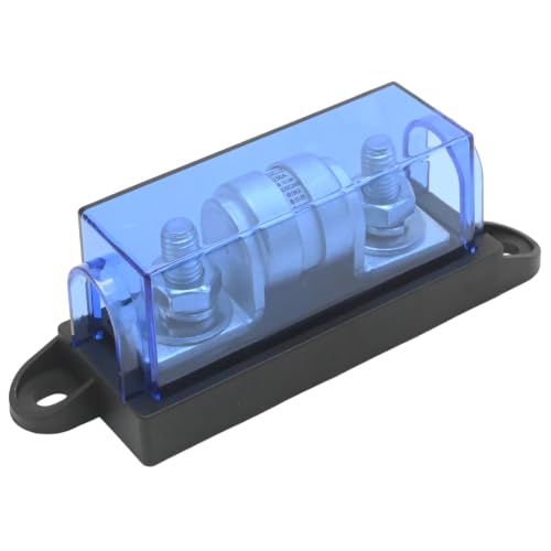 250 Amp Class T Fuse Holder, 250V AC/DC Fuse Block, Suitable for Inverters and High-Power Appliances in Marine, Automotive, and RV Applications - size: 250V 250A