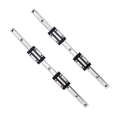 250MM Linear Rail 2PCS HGR15 Linear Guide Rail HGH15 Linear Slide Rail with 4PCS HGH15CA Carriage Slider Block CNC Kit - size: 250MM