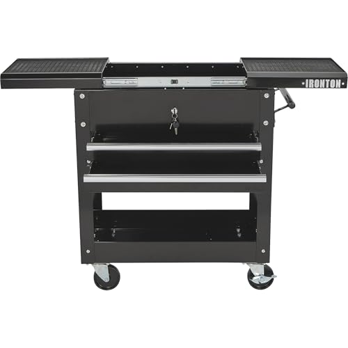 Ironton 28in. 2-Drawer Rolling Tool Cart, 350-Lb., Locking Drawers - size: 2 Drawer