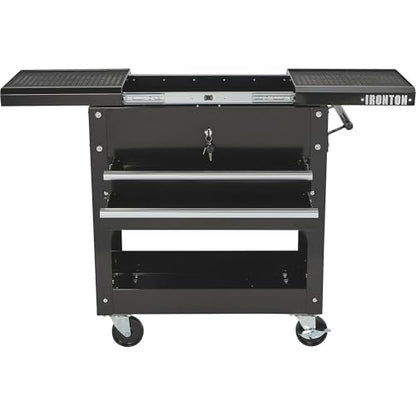 Ironton 28in. 2-Drawer Rolling Tool Cart, 350-Lb., Locking Drawers - size: 2 Drawer