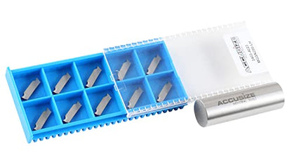 Accusize Carbide Inserts, MGGN200-LH, Cutting Aluminum, 2403-4023x10 - size: MGGN200-LH, Cutting Aluminum
