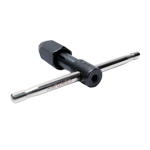 Century Drill & Tool 98501 T-Handle Tap Wrench, 0"-1/4", 3.0-6.0mm - size: 0" to 1/4", 0.00 to 6.0M