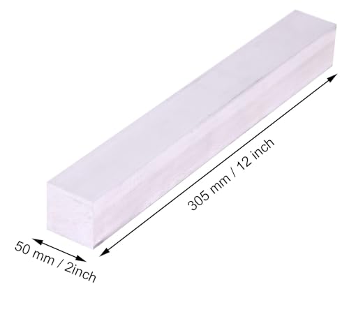 2" X2"Square Aluminum BAR 12" Long +0/ -.05" 6061 General Purpose Plate,T6511 Solid New Mill Stock - size: 1PCS 2" X 2"X 12"