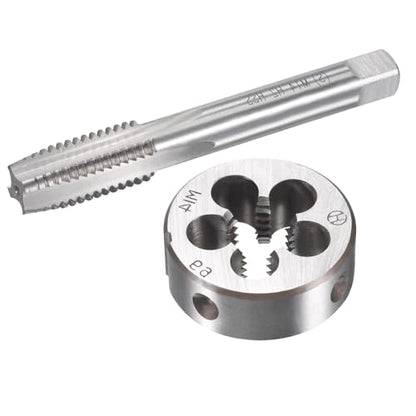 M14x2mm Metric Tap and Die Set,Machine Thread Screw Tap with Round Threading Die,Tap & Die Kit for Nut Screw Bolt Thread Repair - size: M14x2mm