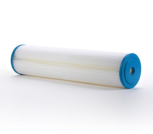Hydronix SPC-45-2001 Pleated Water Filter Whole House Commercial Industrial Washable and Reusable 4.5 x 20-1 Micron