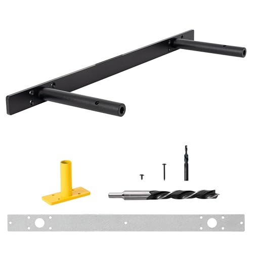 Heavy Duty Floating Shelf Bracket 22 inch, Hidden Shelf Bracket for Mantel and Shelving, Max Load 200 lbs if Mounted on Studs, Invisible Bracket for Floating Shelves (with Ease Build Kit) - size: 22 inch （outfit normal build kit）