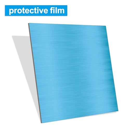 316L Stainless Steel Sheet 12x12x0.031 (23 Ga) 2 Pack, Brushed Metal Plates for Home DIY, Jewelry Making, Model Building - Rust Resistant, Cut-to-Size Ready - size: 12"x12"x1/32"(2Pack)
