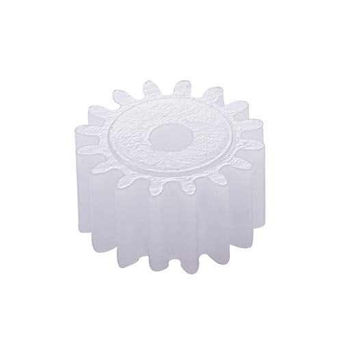 Othmro 30pcs 162A Model Plastic Gear White 16 Teeth 9mm OD 2mm Hole Dia 5mm Thickness Tiny Gears Good for DIY Craft RC Hobbyist - color: 2A 16Teeth, size: Plastic Gears