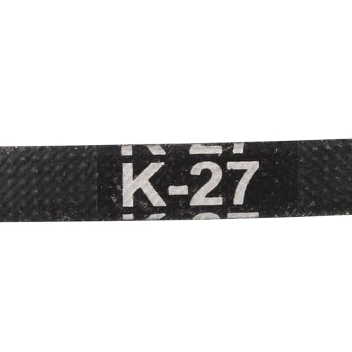 uxcell K-27 V Belt Machine Transmission Rubber, Black Replacement Drive Belt 27 inch Pitch Girth 8mm Width 6mm Height JIS Standard - size: 27"