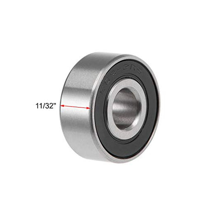 uxcell 1603-2RS Deep Groove Ball Bearings Z2 5/16 x 7/8 x 11/32inch Double Sealed Chrome Steel 10pcs - size: 5/16"x7/8"x11/32"