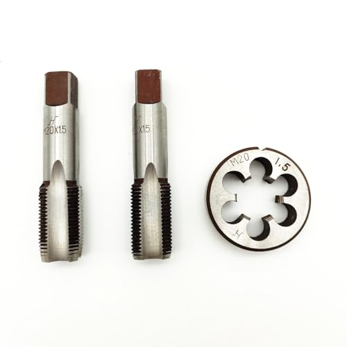 AtticZone M20 x 1.5 Metric Hand Thread Tap and Die Set, Right Hand - size: M20x1.5
