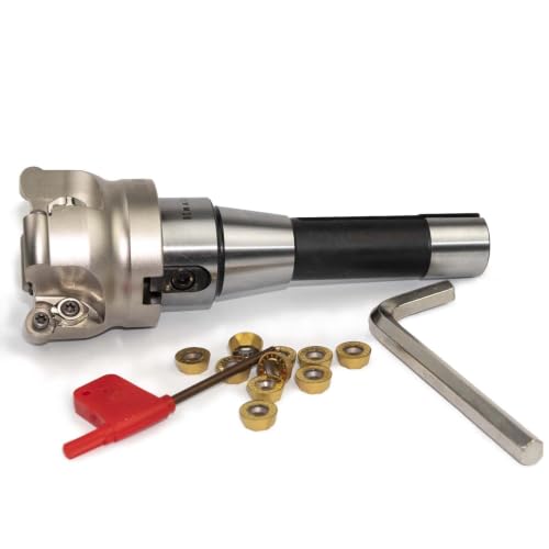 R8 Shank 63mm EMR Round Dowel Face Mill Set - size: 63MM