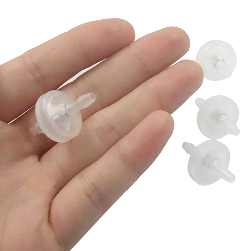 10 Pack 1/8 Inch (3MM) Plastic Check Valve, White - size: 3mm