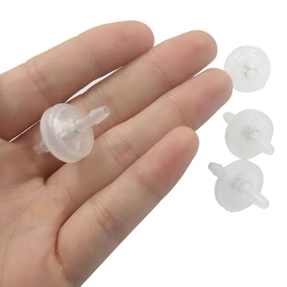 10 Pack 1/8 Inch (3MM) Plastic Check Valve, White - size: 3mm