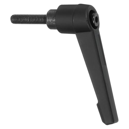 uxcell 1Pcs M5 x 20mm Adjustable Knobs Handle Male Thread Push Button Ratchet Quick Release Locking Rotating Bolt for Lathe Machinery, Black - size: M5 x 20mm
