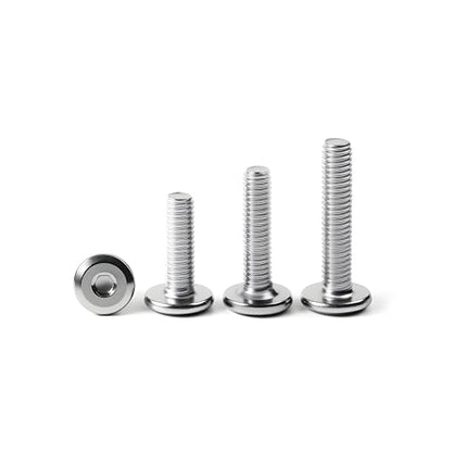 5/16-18 x 3" (10 Pack) Flat Head Hex Socket Cap Screws Bolts, 304 Stainless Steel 18-8, Hex Drive Countersunk Furniture Connector, Fully Threaded Machine Thread, Bright Finish