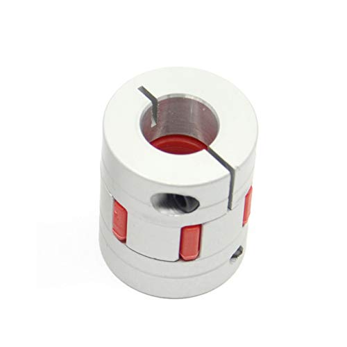 2PCS 8mm to 12mm Aluminium Plum Flexible Shaft Coupling D25 L30 8x12mm Connector Flexible Coupler for 3D Printer CNC Machine and Servo Stepped Motor（8x12mm） - style: 8-12mm