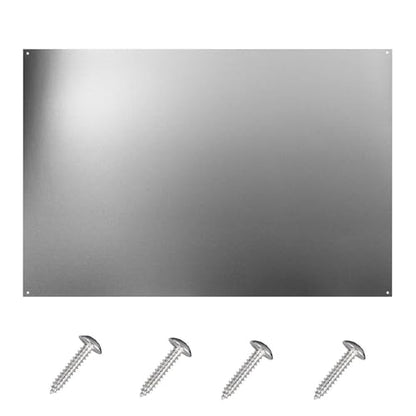 24 x 30-inch Reversible Stainless Steel Backsplash for Kitchen wall，Splatter Guard and Cooking Shield， Range Hood Accessories to Keep Kitchen Clean， Four Pre Drilled Holes for Easy Installation - size: 30"×24"(1-pc)