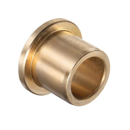 1pcs Bronze Flange Bearing Sleeve [15mm Bore x 21 OD x 20mm Flange Thickness] Self-Lubricating Bushings - size: 15 x 21 x 20mm