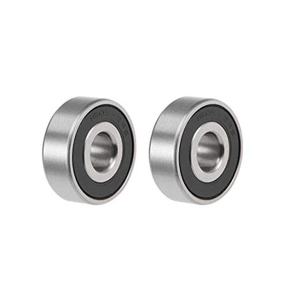 uxcell 1605-2RS Deep Groove Ball Bearings Z2 5/16 X 29/32 X 5/16inch Double Sealed Chrome Steel 2pcs - size: 5/16"x29/32"x5/16"