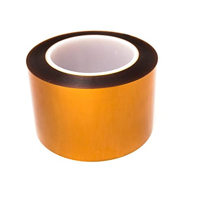 Bertech Double Sided Polyimide Tape, 1 Mil Thick, 3 Inches Wide x 36 Yards Long, Silicone Adhesive on Both Sides, 3 Inch Core, RoHS and REACH Compliant - size: 3 Inches