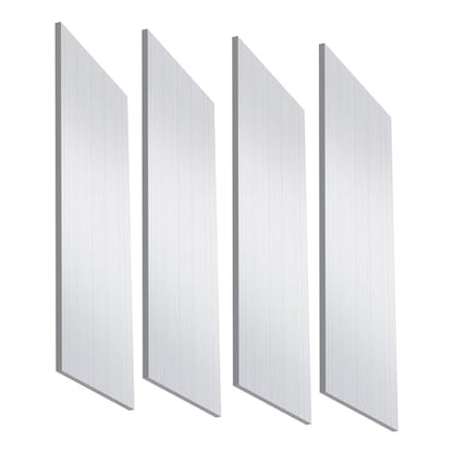 6061 Aluminum Flat Bar, 1/4" x 3.15" x 12" Rectangle Aluminum Bar Stock, T6511 Solid Mill Stock for Industrial Building, DIY Projects, Metal Crafting and Fabrication（4 Pcs ） - size: 1/4" x 3.12" x 12"