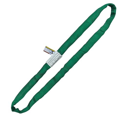 LIFTEX® | Dual-Cover Polyester Endless Round Sling | Made in USA | Heavy Duty Lifting Sling | Lifting Rigging Moving Towing Hoisting (ENR2 Green | 5300 lbs Vertical, 4 FEET) - color: ENR2 Green | 5300 lbs Vertical, size: 4 FEET