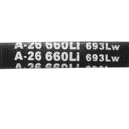 uxcell 5Pcs A26 Classic Wrapped Rubber V-Belt, 28" Lo x 0.51" W x 0.32" H - size: A26