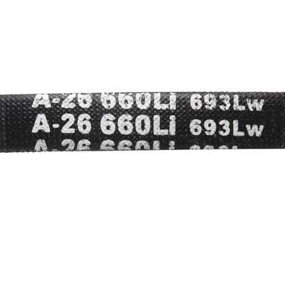 uxcell 5Pcs A26 Classic Wrapped Rubber V-Belt, 28" Lo x 0.51" W x 0.32" H - size: A26