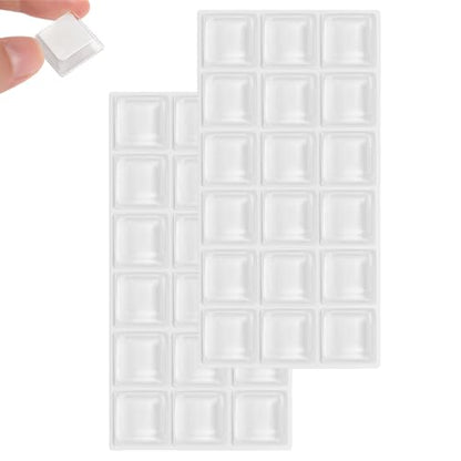 Furnigear Rubber Feet Self Adhesive Rubber Pads Door Bumpers Large - Stick on Feet for Electronics, Speakers, Furnitures, Appliances, Audio Equipment, Laptop - Clear Tall Square (36pcs) - size: Big Clear 36pcs