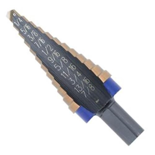 Irwin Tools IRWIN 10233CB Unibit 1/16-Inch 9-Steps Cobalt Alloy Steel Step Drill Bit - size: #3 (1/4-3/4"), style: Cobalt