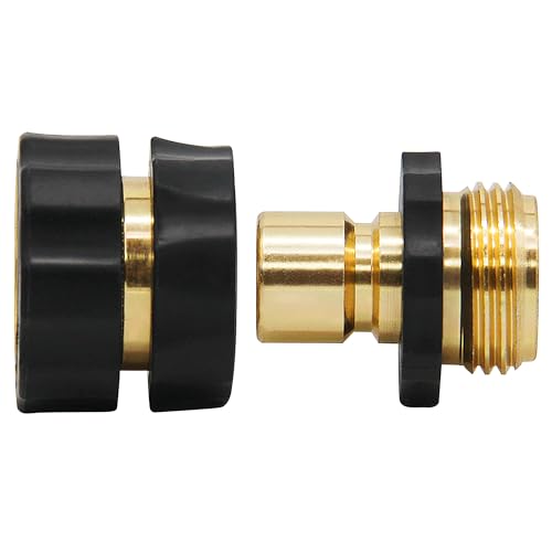 Lifynste 3/4 Inch Garden Hose Quick Connector Fittings, Easy Connector Fitting, Male and Female Set, 3 Pack - style: Set of 3