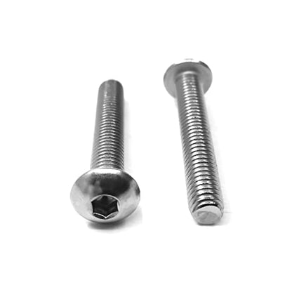 M5-0.8 x 30mm Button Head Socket Cap Screws, Allen Socket Drive, 304 Stainless Steel, Full Thread, Bright Finish，Metric Thread Hex Socket Bolts Fastener 25PCS(M5-0.8 x 30mm) - size: M5-0.8 x 30mm