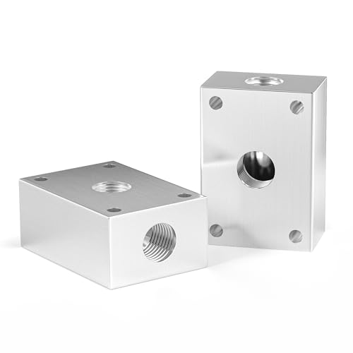TAILONZ PNEUMATIC 1/4 Inch Push-in connection shunt Push to Connect Fittings Manifold Block Assembly Pneumatic Fittings (Pack of 2) - size: 1/4"NPT-2PCS