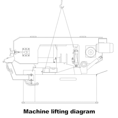 KAKA INDUSTRIAL BS-1810GC Metal Band Saw, 18 x 9.8 in, 13 in Round - style: 18"x9.8" Swivel on both sides