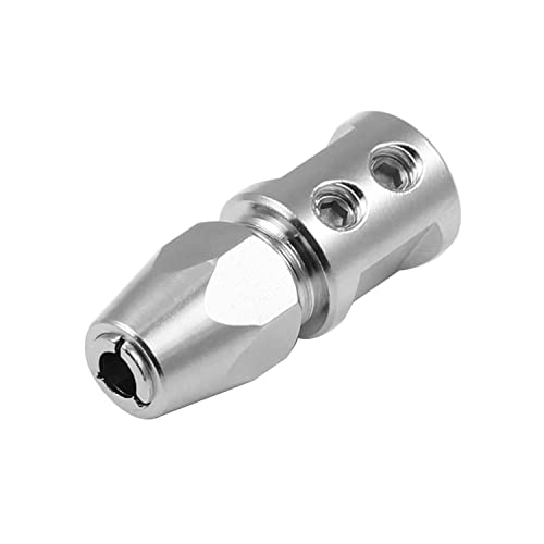 Heyiarbeit Flex Collet Coupler CNC Stainless Steel for 5mm Motor Shaft and 4mm Flex Shaft Flexible Coupling DIY RC Boat Submarine Positive - size: 5*4mm, style: Positive