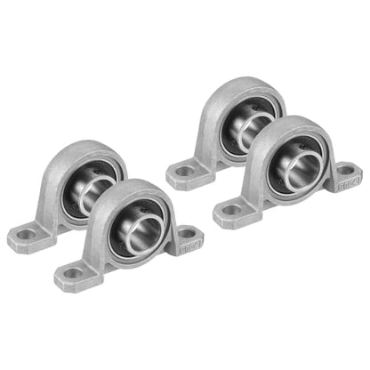 uxcell KP004 Pillow Block Bearing 3/4" (20mm) Zinc Alloy Steel 4Pcs - size: KP004 (3/4" Bore)