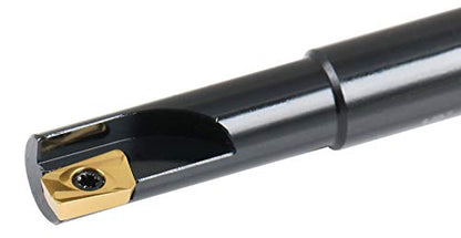 Accusize Industrial Tools 1/2'' 90 Deg Square Shoulder Indexable End Mill, 3-1/4'' Overall Length, Apkt11t3 Carbide Insert, 1 Flute, 0056-0914 - size: 1/2" Cut, 1/2" Shk, 1 Fl