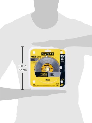DEWALT ACCESSORIES DW9052 5-3/8" 30T Saw Blade, Yellow