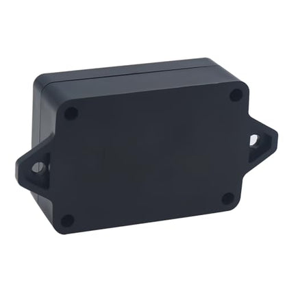 Junction Box IP65 Waterproof ABS Plastic Electrical Project Case Power Junction Boxes, Project Box with Fixed Ear Black 3.3 x 2.3 x 1.3Inch (83 x 58 x 33mm) - color: Fixed Ear Design, size: 3.3”x2.3”x1.3”